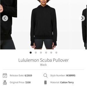 Lululemon Scuba Pullover Black